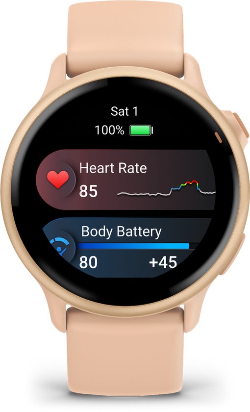 Garmin Vivoactive 6 - Smartwatch - Sporthorloge- Health - Fitness - 42 mm - Roze (Pink Dawn)