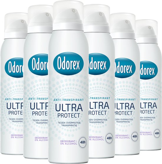 Odorex Ultra Protect Anti-Transpirant Deodorant Spray - 6x 150ml - Voordeelverpakking
