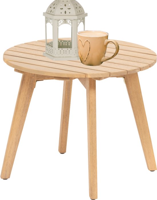 vidaXL - Bistrotafel - Bruin - MDF - 60 x 60 x 75 cm | Leen Bakker
