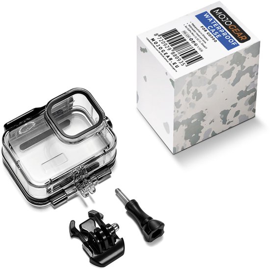 Boîtier étanche MOJOGEAR pour GoPro 13 - Étanche jusqu'à 50 mètres - Spécialement conçu pour la GoPro Hero 13 - Geen perte de qualité - Transparent