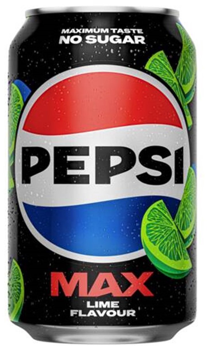 Pepsi Max Lime - Suikervrije Frisdrank - 24 blikken a 0,33 Liter