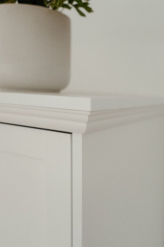 Armoire Landwood 80cm avec 2 portes - blanc - Finori - Armoires de chambre à coucher - Blanc - MDF|Panneaux de particules - Armoires de chambre à coucher