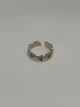 Ring Si Amor Bijoux RLT3000-G Ring avec pierre Acier inoxydable Couleur Or