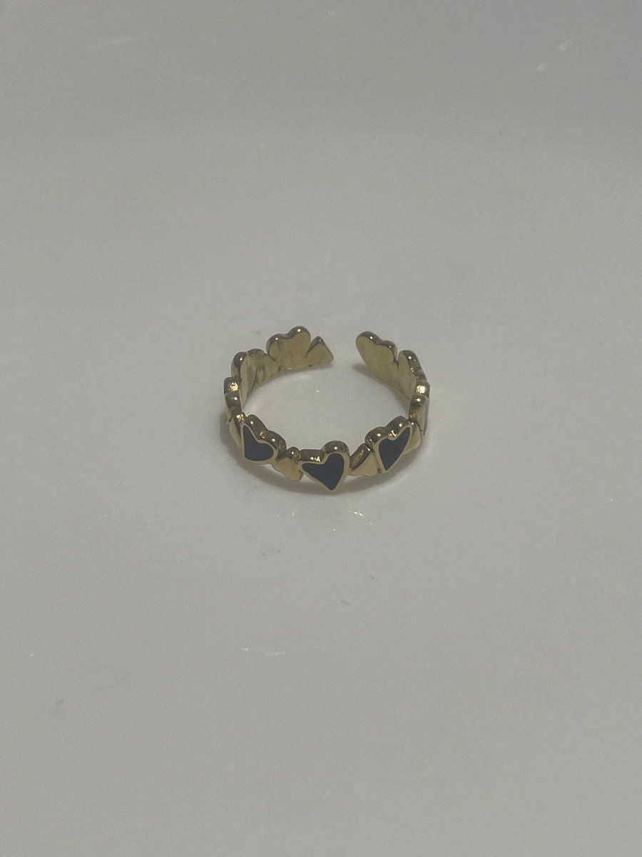Ring Si Amor Sieraden RLT3000-G Ring met steen Roestvrij staal Kleur Goud