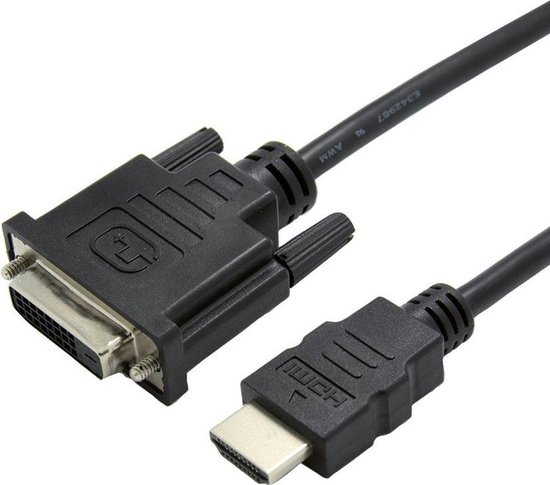 HDMI (m) - DVI-D Dual Link (v) adapter / zwart - 0,15 meter | bol.com