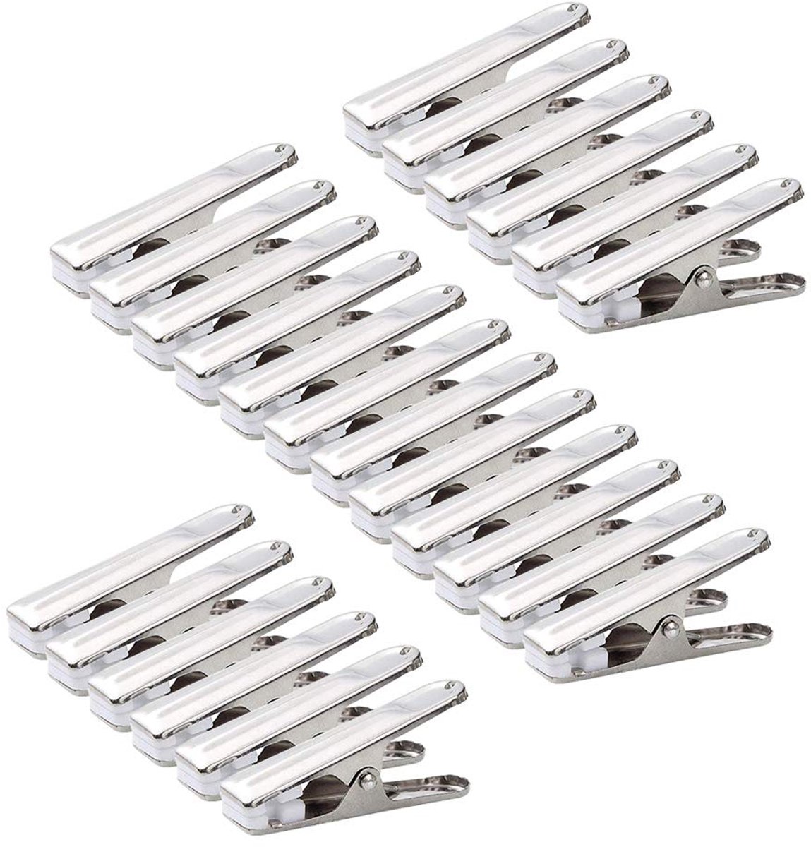 Ibenzoa® 80 Stukken Winddichte Wasknijpers Van Roestvrij Staal, 7 Inch, Duurzaam, Metaal, Voor Handdoeken, Sokken, Ondergoed, Kleding