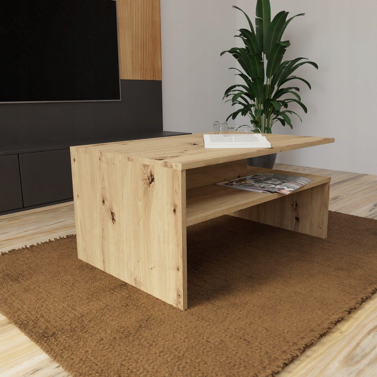 Matkam - Salontafel - BOSTON EX3 - artisan 18mm plaat met plank