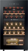 Bol.com Haier HWS32GDG - Wijnkoelkast - 32 flessen - Energieklasse G - Vochtbalans technologie - Houten schappen - 1 zone - Anti... aanbieding