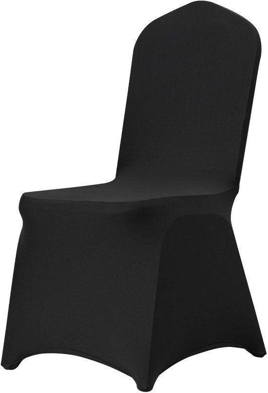 Stoelhoezen, 10 stuks, wasbare stoelhoezen, stretch stoelhoezen, wit Stoelhoezen, 10 stuks, wasbare stoelhoezen, stretch stoelhoezen, wit