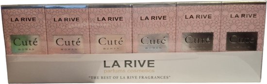 La Rive Cuté parfum voordeelverpakking van 6 stuks x 30 ml