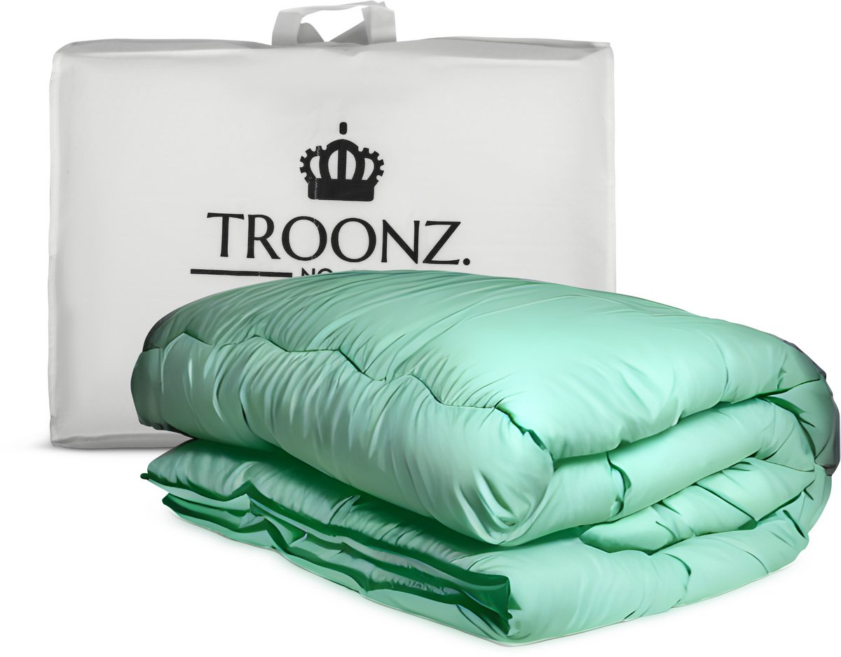 Troonz Dekbed Dreamscape 240 x 220 cm - Tweepersoons Dekbed Zonder Overtrek - Groen - Zomerdekbed & Winterdekbed