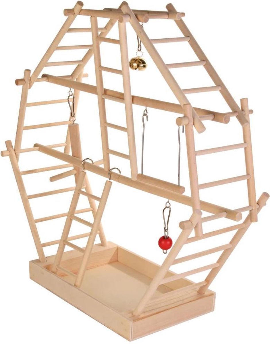 Trixie speelplaats ladder - hout - 44x16x44 cm - bouwpakket