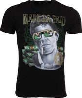 T-shirt Made To Get Paid Scarface - Zwart