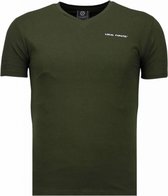 Basic Exclusieve V Neck - T-Shirt - Groen