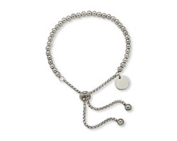 Marama - armband Lara Zilver - titanium - zilveren plating - damesarmband - cadeau - minimalistisch - one size fits all