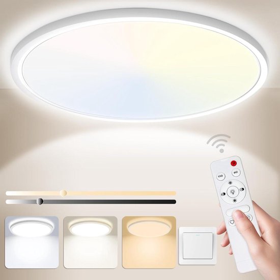 Froadp 48W Wolken Deckenleuchten für Kinder LED Ultradünne Dimmbar