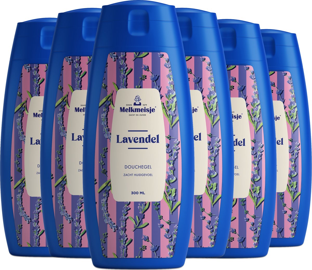 Goedkoopste 6x Melkmeisje Douchegel Voordeelverpakking Lavendel 300 ml