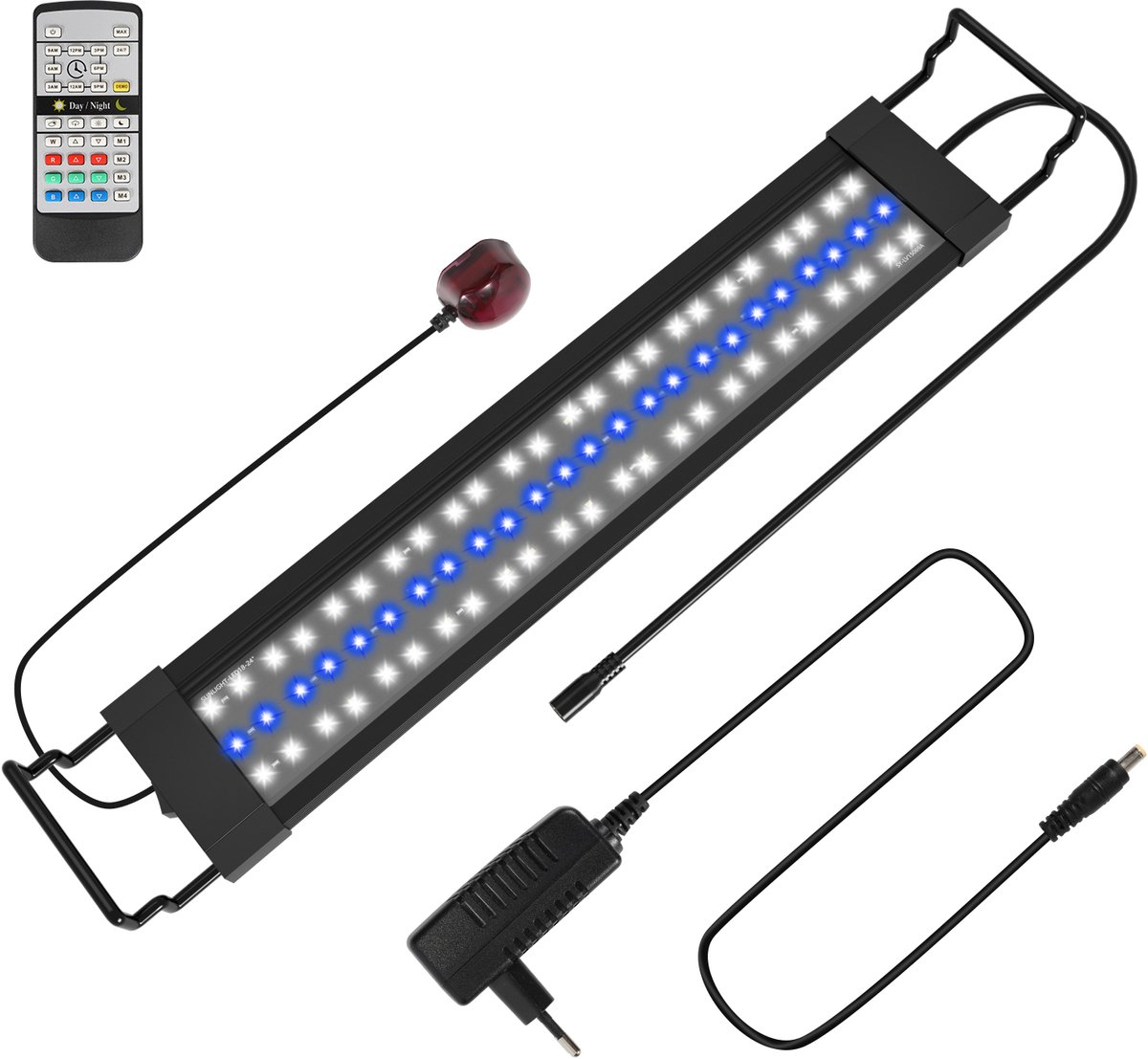 LED Aquariumlamp 18W - Dimbaar, RGB, Timer, 50,5 cm