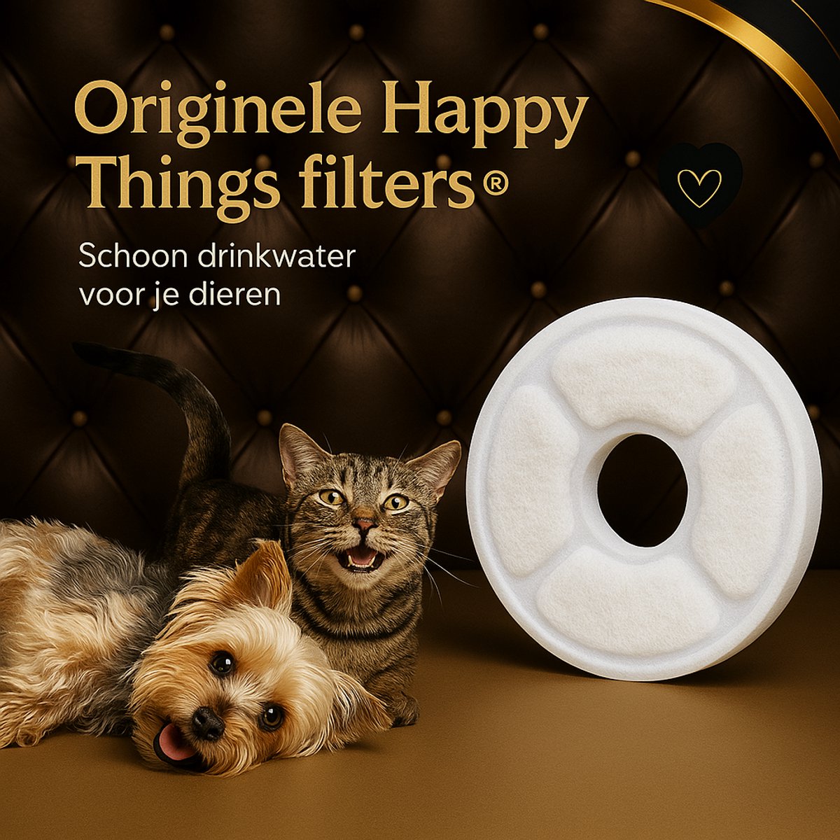 MIRO Drinkfontein Filters – Navulling 3 Stuks – 3-laags Filtersysteem Voor Katten En Honden, Nieuw Model Blauw