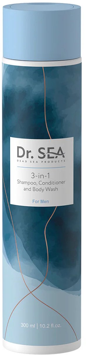 Dr. Sea 3-in-1 Douchegel voor Mannen – Shampoo, Conditioner & Body Wash – 300 ml