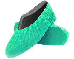 Overschoenen Schoenovertrek sterke kwaliteit - groen - 100 stuks