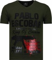 Pablo Escobar Narcos - Rhinestone T-shirt - Groen