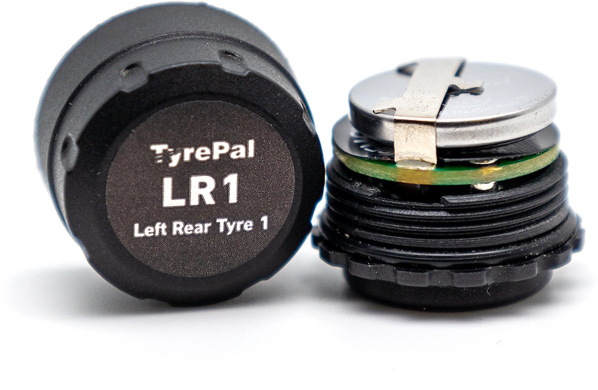 TyrePal TCSO Sensor & Batterijkit – Externe Bandensensor met Vervangbare CR1632 Batterij – Geschikt voor TPMS-Systemen