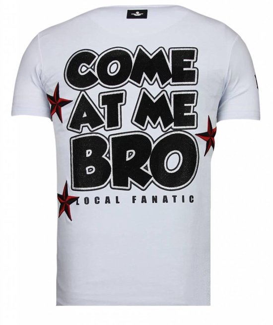 Local Fanatic Fight Club Spike - T-shirt strass - White Fight Club Spike - T-shirt strass - T-shirt homme kaki Taille XXL