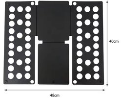 Kleding vouwer - Zwart - 66 x 54 cm - Hulp Bij Vouwen - Opvouwplank - Wasgoed Vouwplank
