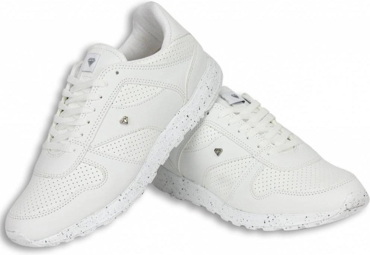Cash Money Heren Schoenen Heren Sneaker Low Runners Wit Maten: