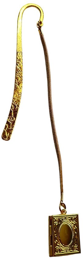 2 Marque-pages Love It Memoir – Doré avec simili daim noir – 18 cm – Métal – Accessoire de livre de Luxe