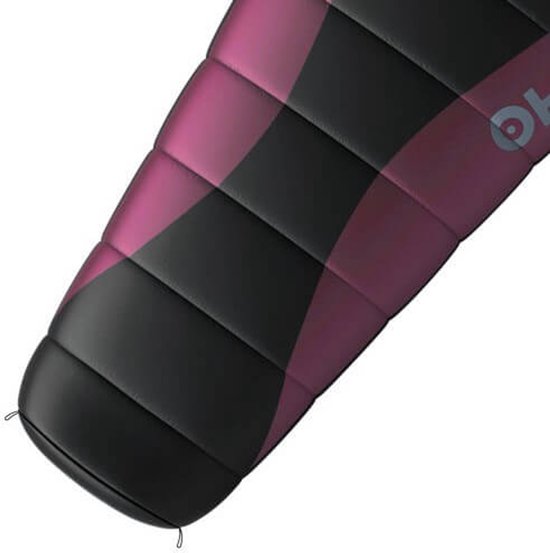Husky mummyslaapzak Drape 20 voor dames -20°C 200 x 80 cm - Zwart/Paars van Husky — afbeelding 4