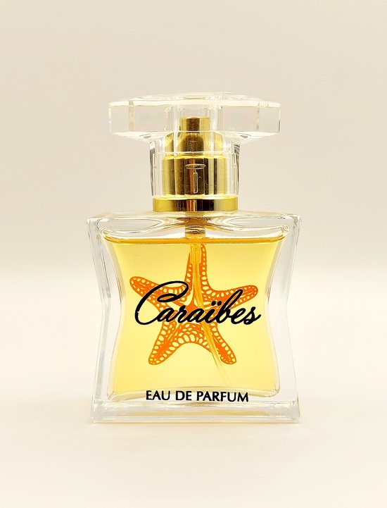 CADEAU TIP - Luxe Franse Eau de Parfum - Caraibes - een heerlijke Franse parfum met Lychee en Perzik - met gratis parfum verstuiver.