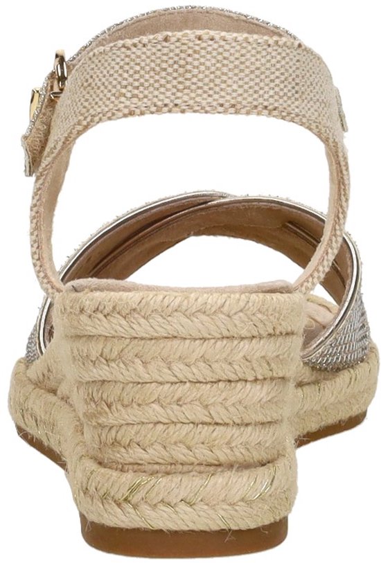 Tamaris Espadrilles goud Textiel - Maat 38