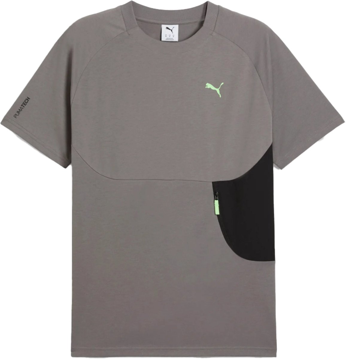 Puma pumatech pocket tee in de kleur . Grijs
