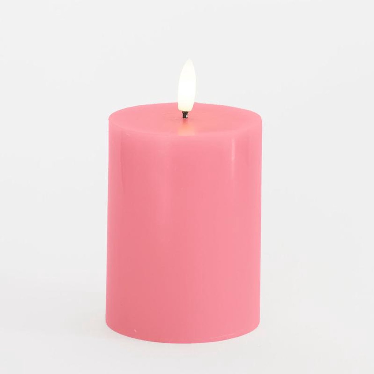 Sirius Sille LED Kaars Stompkaars - Ø 7,5cm x H 10 cm - Old Rose - Roze Old Rose - 10 cm