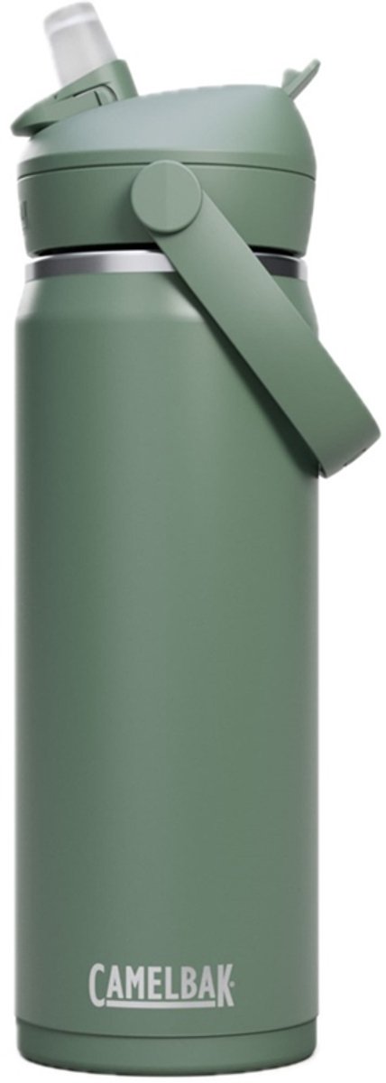 CamelBak Thrive Flip Straw - Vacuum Insulated - RVS Isolatie drinkfles - 600 ml - Groen (Moss)