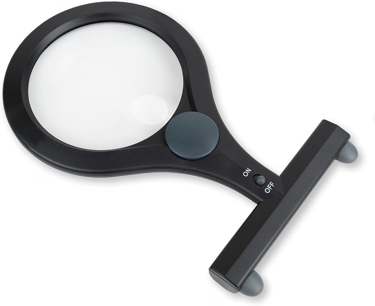 Handsfree LED Vergrootglas met 2x Vergroting en 4x Spotlens