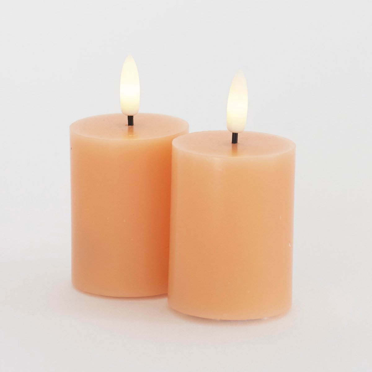 Sirius Sirius Sille Mini LED kaars 2st Ø5xH6.5cm - peach Peach - mini