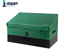 J-Mart Opslagbak met Deksel - Waterdichte Opslagbox - Opbergbox Tuin - Opbergdoos voor Buiten - 870 Liter - 147 x 86 x 108 cm