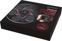 Verpakking van de Gatson Premium Boxing Machine met afbeelding van de machine en bokshandschoenen.