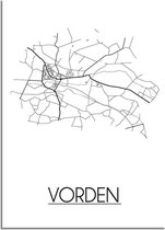 DesignClaud Vorden Plattegrond poster A4 poster (21x29,7cm)