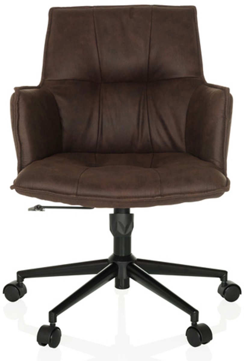 Bureaustoel / draaistoel SOLAO LIFE stof donkerbruin hjh LIVING