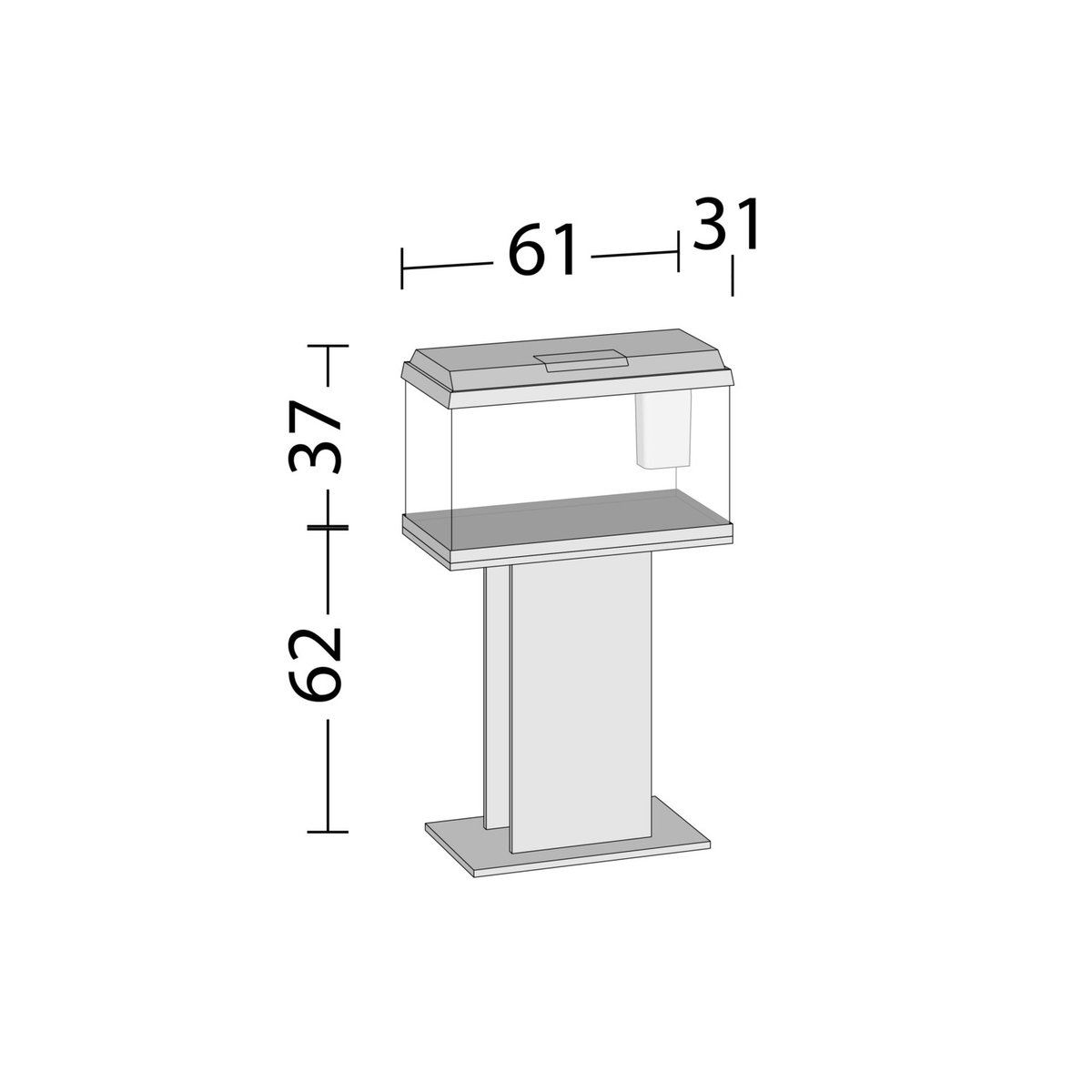 Juwel Primo Aquarium 60L Zwart