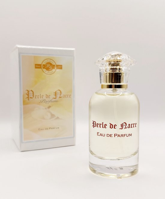 FEESTDAGEN CADEAU TIP - Luxe Franse Eau de Parfum - Perle de Nacre - een heerlijke geur met Amber en Musk - deze populaire geur blijft gegarandeerd gehele dag ruiken -met gratis parfumverstuiver.