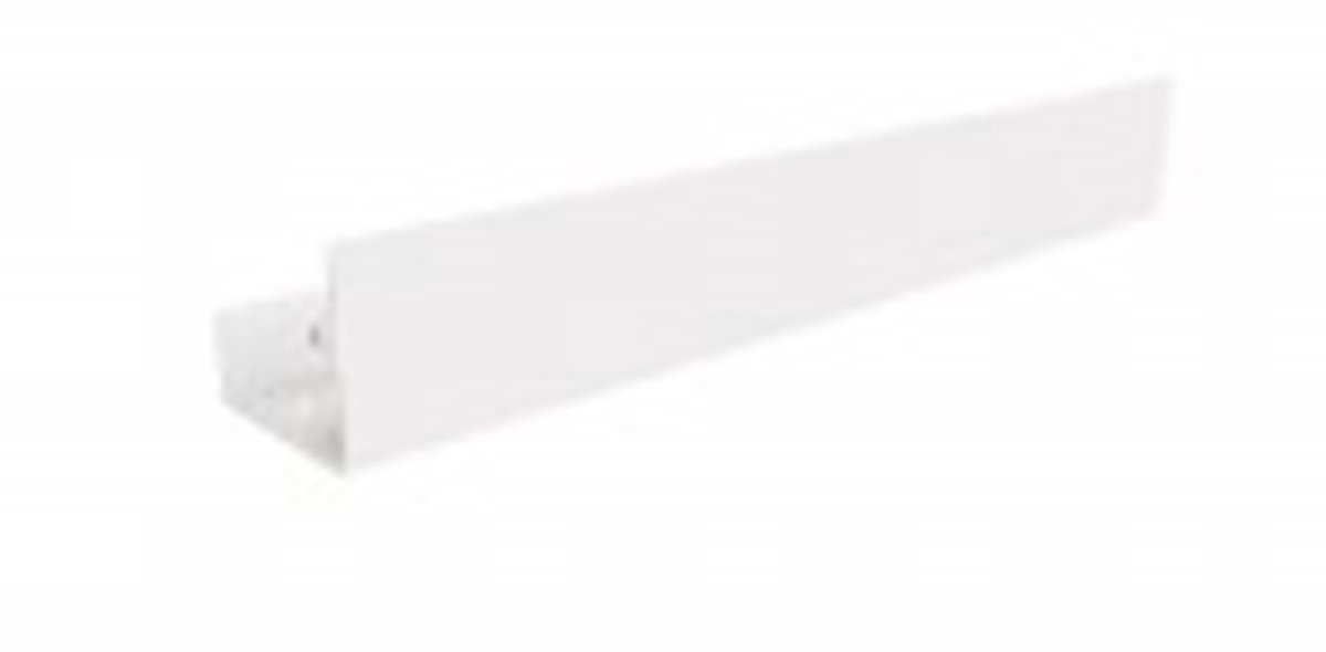 Doucheplank 60 cm roestvrij staal wit