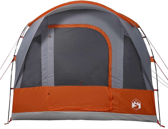 vidaXL - Tunneltent - 3-persoons - waterdicht - grijs - en - oranje van Vidaxl — afbeelding 5