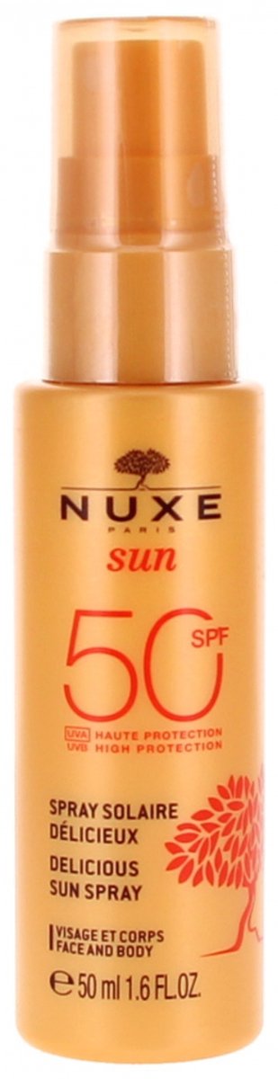 Nuxe Sun SPF50 - Bescherming Zonnespray 50 ml - Heerlijke Hoge Bescherming Zonnespray