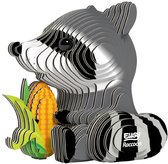 EUGY 3D Puzzel - Wasbeer - Wilde Dieren - Duurzaam - Verzamel Ze Allemaal - 6 Jaar