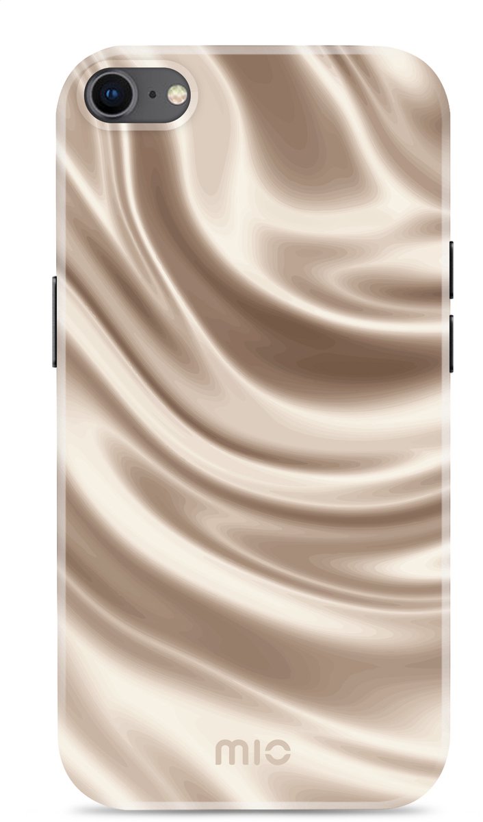 Mio by Mobilize Hoesje geschikt voor Apple iPhone SE (2022) MagSafe Telefoonhoesje Hardcase | Mio by Mobilize Backcover | Geschikt voor MagSafe | Geschikt voor Draadloos Opladen met Magnetische Ring | Geschikt voor MagSafe Case - Silky Dreams | Goud
